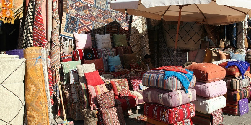 A glimpse of a shop at INA Market, one of the prominent shopping places in Delhi.