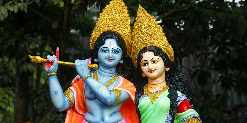 ISKCON Temples in Delhi like the one at Chhipiwara celebrate Janmashtami to the fullest.