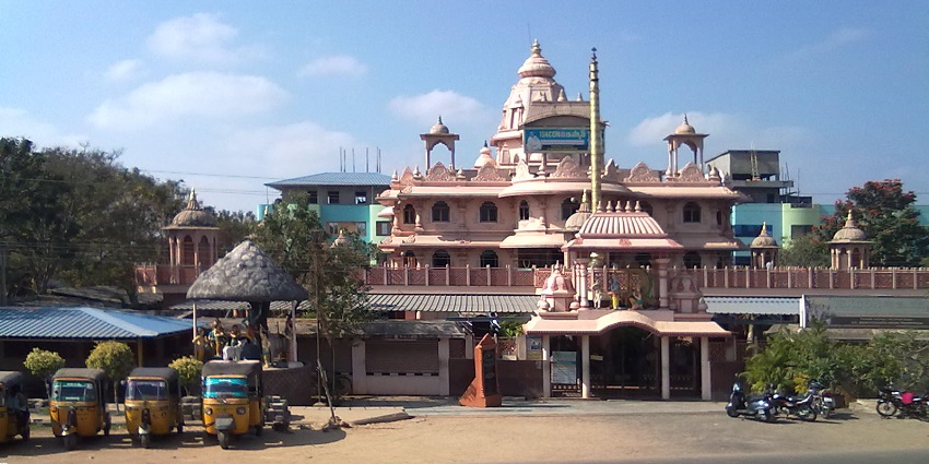 Scenic panoramic view of the ISKCON a must to see temples in Rajamundry