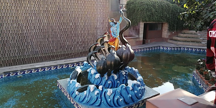 This temple at Rohini is one of the biggest ISKCON Temples in Delhi with grand idols.