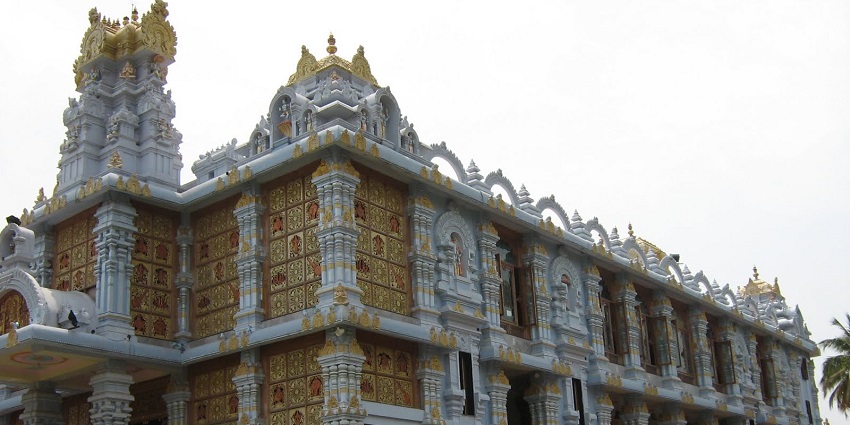 Explore serene view of ISKCON Tirupati temple - one of the best things to do in Tirupati.