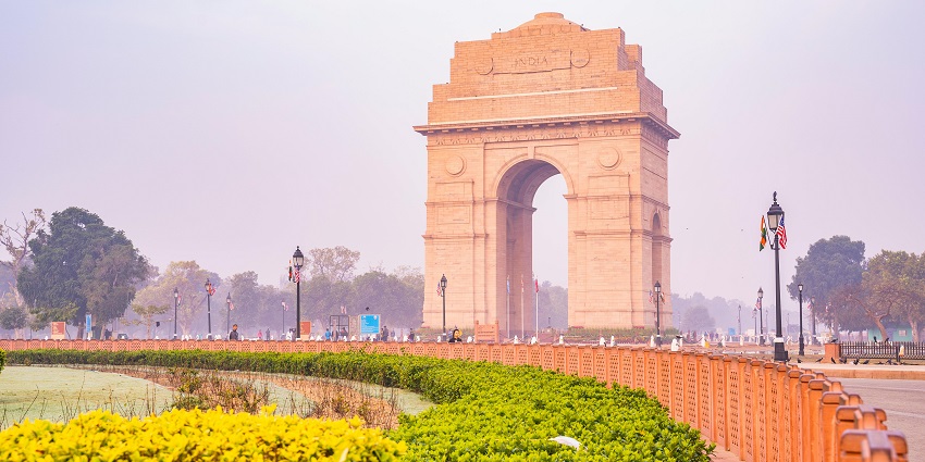 A glimpse of India Gate justifying the serene location of the Partition Museum Delhi.