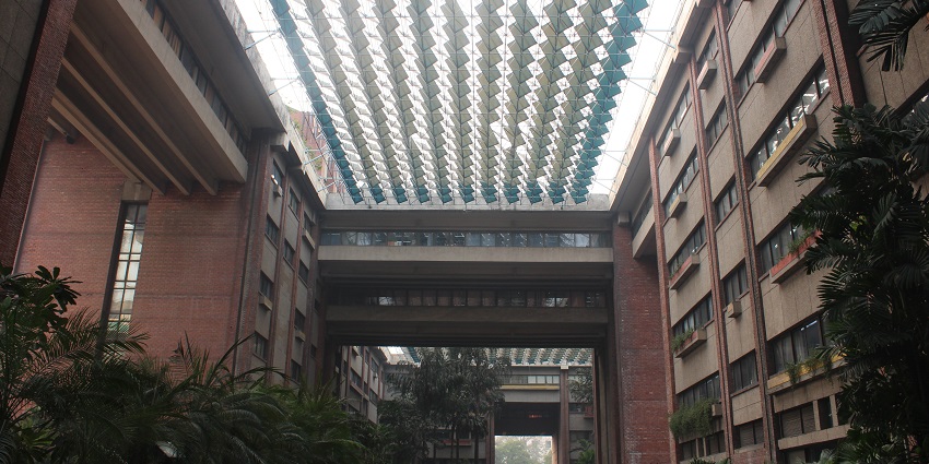 Indian Habitat Centre has sleek and contemporary design, beautiful gardens, and active arts.