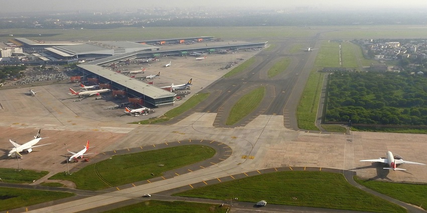 A view of the Indira Gandhi International Airport, one of the top airports in Delhi.