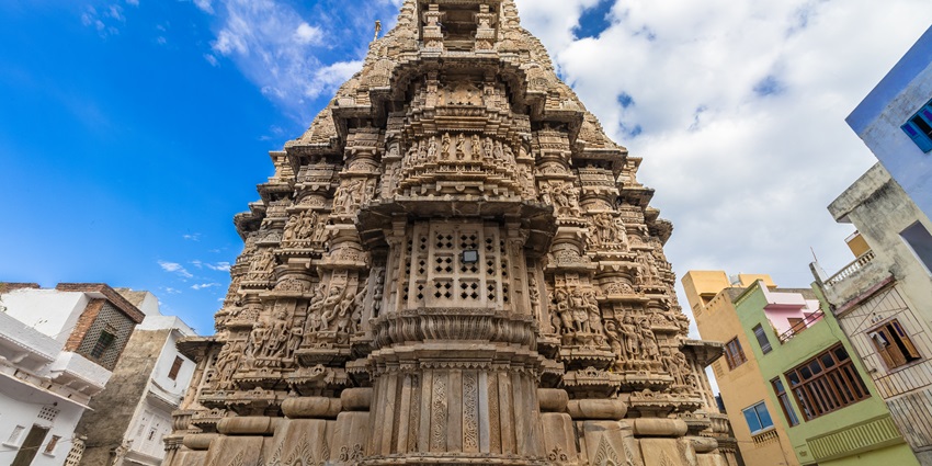 Exploring the Jagdish Temple is one of the best things to see in Udaipur in December.