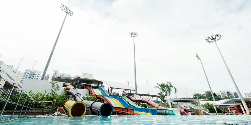 A view of water rides at Innovative Film City, one of the best water parks in Bangalore.