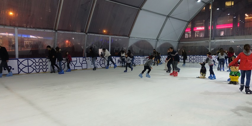 You can try ice skating in Iskate at any point of the year.
