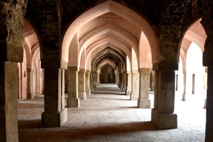 The interiors of Jahanpanah Fort with a gorgeous view attracts the tourists.