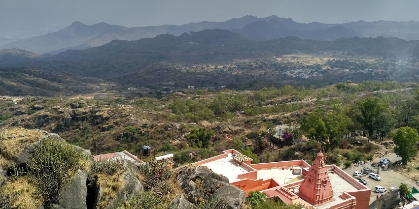 Guru Shikhar, the highest peak in the Aravalli Range, among the famous temples in Mount Abu.