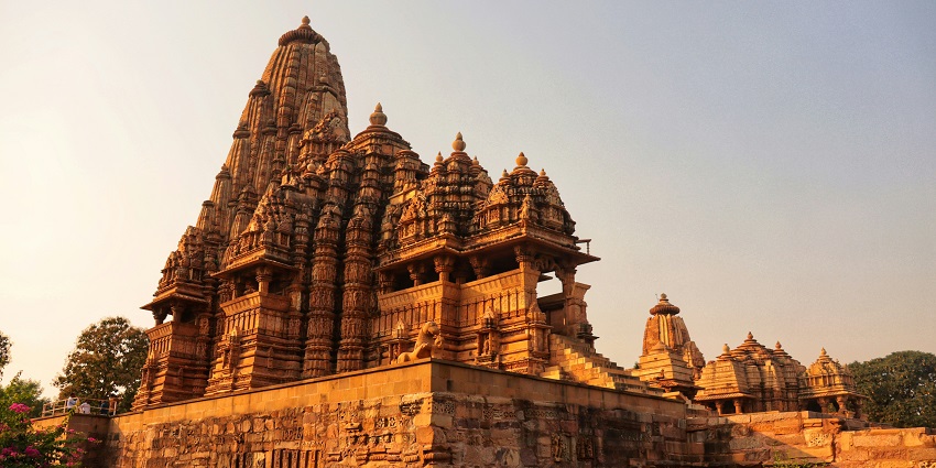 A majestic temple at Khajuraho, one of the famous place near Matangeshwar Temple.