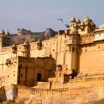 Expansive view of Amber Fort, one of the popular Jaipur Forts and all of Rajasthan