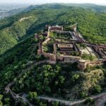 A panoramic view of the greenery at one of the Jaipur National Parks.