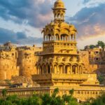 The golden hues of Jaisalmer Fort against a clear January sky, one of the top things to do in Jaisalmer during winter