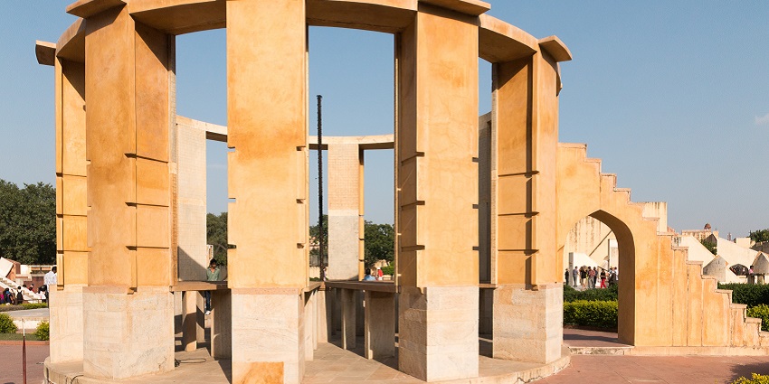 Intricate Rama Yantra at Jantar Mantar, a famous place near City Palace Museum