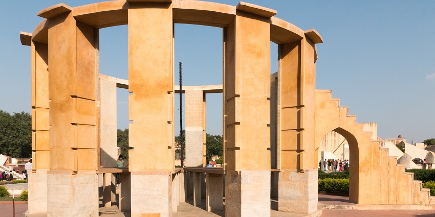 A picture of the UNESCO World Heritage Site in Jaipur, the Jantar Mantar