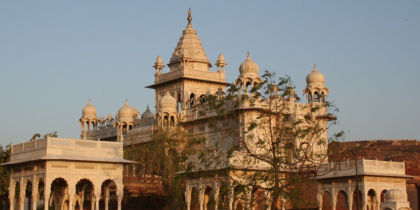 Jaswant Thada bathed in early morning light, a serene gem among tourist places in Jodhpur.