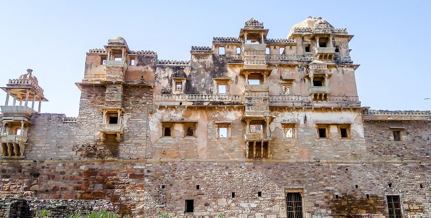 The view of Jauhar Kund Chittorgarh Fort.