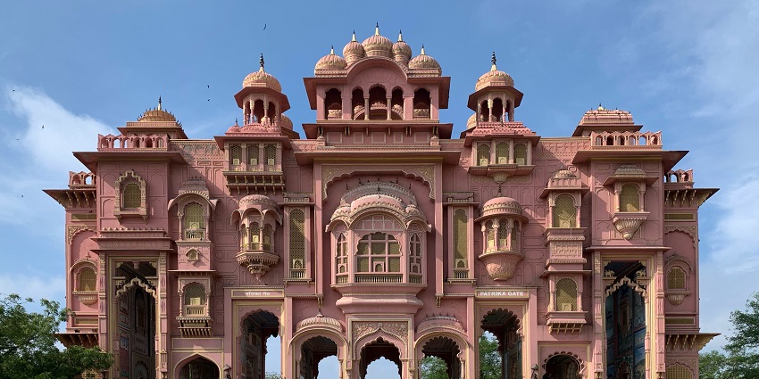 Patrika Gate at Jawahar Circle is one of the best top places to visit in Jaipur at night.