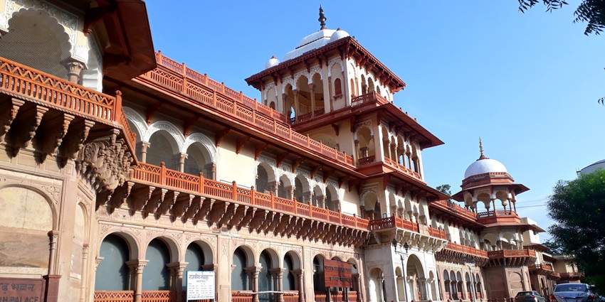 A view of Garh Palace in Jhalawar, Rajasthan, one of the top tourist attractions.
