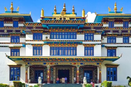 A beautiful Buddhist monastery known as Jirang Monastery, located in Gajapati district, Odisha