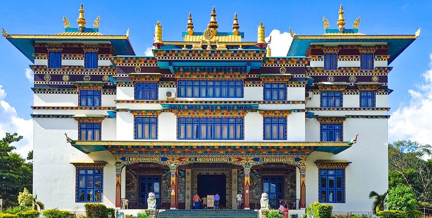 A beautiful Buddhist monastery known as Jirang Monastery, located in Gajapati district, Odisha