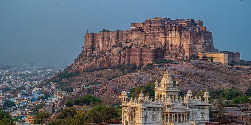 Mehrangarh Fort in Jodhpur is one of the best places to visit in Rajasthan in May.