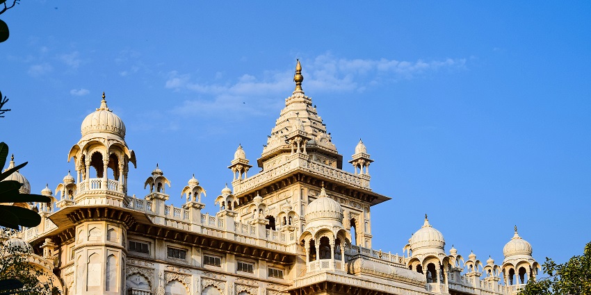 The Mehrangarh Fort which is one of the serene places to visit in Rajasthan in October.