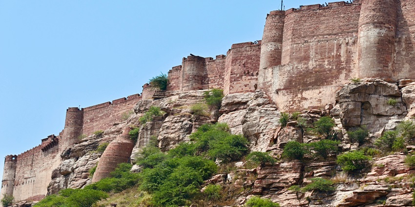 A glimpse of the Jodhpur Mehrangarh Fort, one of the quaint places to visit near Nagaur Fort.