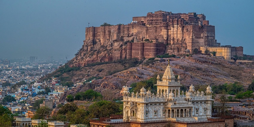 The majestic Mehrangarh fort, one of the most renowned attractions in this city
