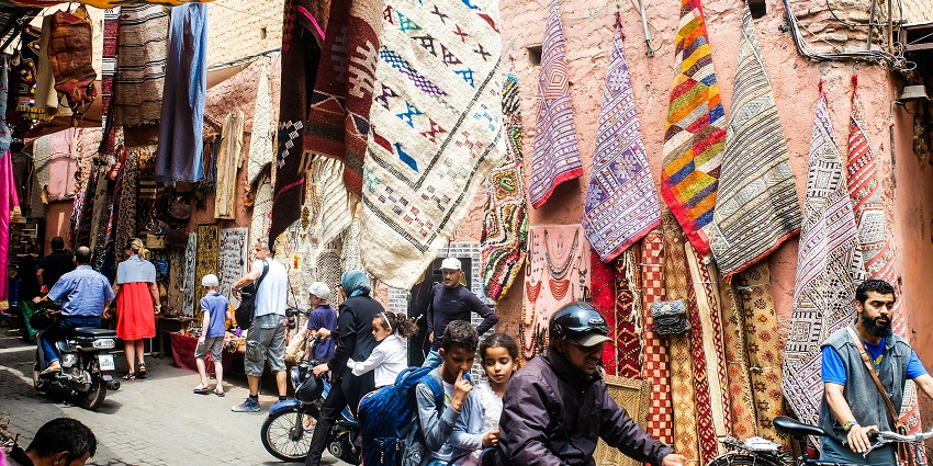 Vibrant Johari Bazaar is among the unique places to visit in Jaipur for shopping.