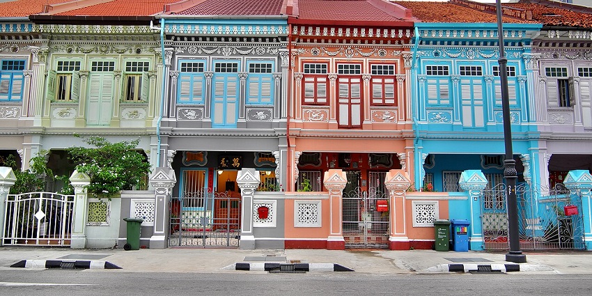 An image of Joo Chiat Street which is a renowned spot in Singapore among tourists.