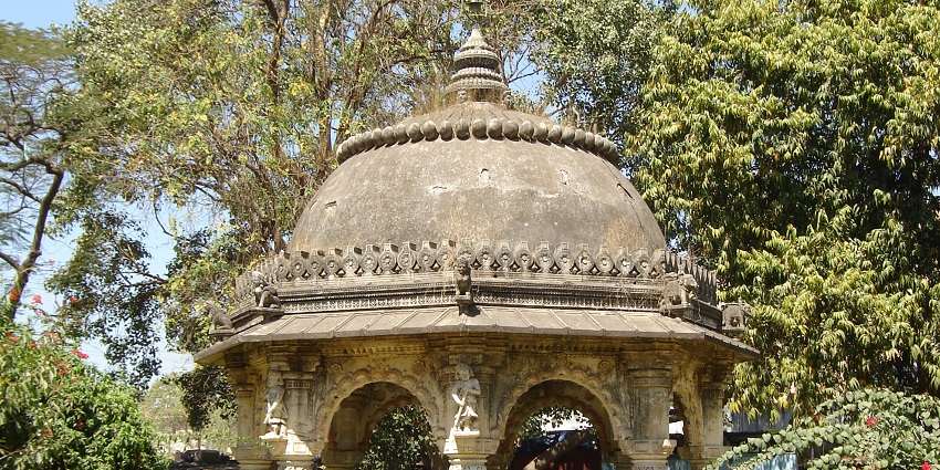 Bandstand in the Queen Victoria memorial institute buildings located in Jubilee Garden, Rajkot.