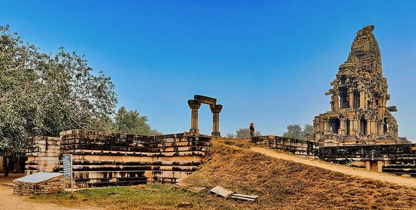 Historic temple ruins showcasing beautiful and detailed architecture.