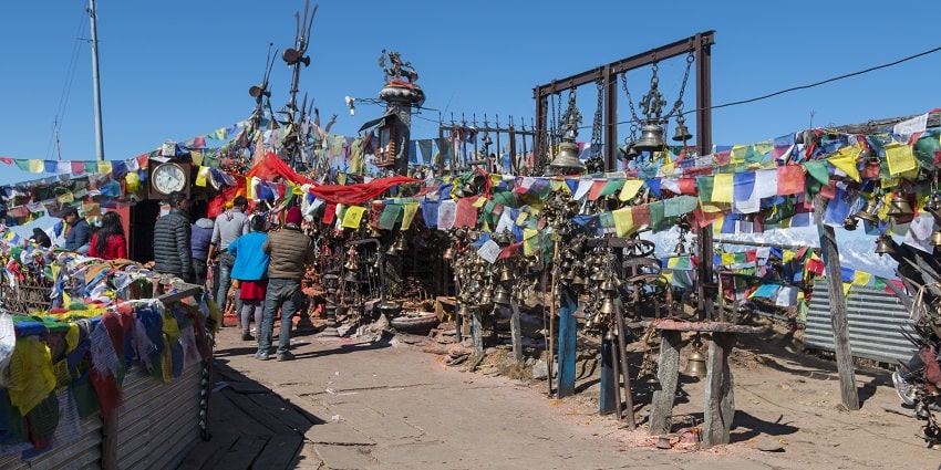 Kalinchowk is known for its scenic mountain views and the Kalinchowk Bhagwati Temple.