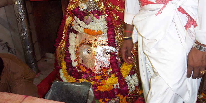 An image of Kalkaji Mandir which is said to be the oldest temple in New Delhi, India.