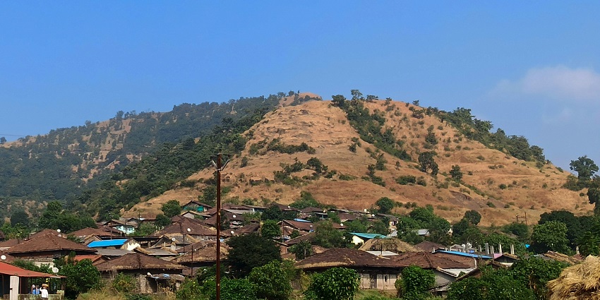  A glimpse of Kalsubai Peak offers thrilling treks and stunning Sahyadri range views.
