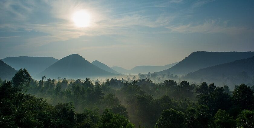 Picturesque view of Kambalakonda wildlife sanctuary, an ideal destination for wildlife enthusiasts