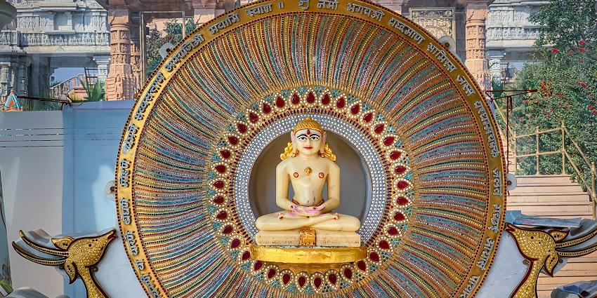 The dazzling interior of Kanch Mandir makes it one of the famous Indore temples.