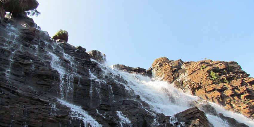 Waterfalls at Kanger Valley National Park, one of the top national parks in Chhattisgarh.