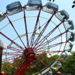 Image of the rides with high up and other fun ride in an Kankaria Adventure Park