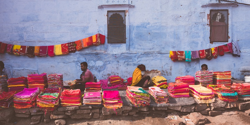 Kapra Bazaar offers Rajasthani fabrics, sarees, lehengas, and custom tailoring.