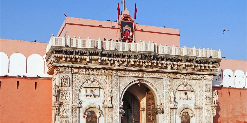 The sacred Karni Mata Temple, a tourist attraction near Gajner Wildlife Sanctuary.