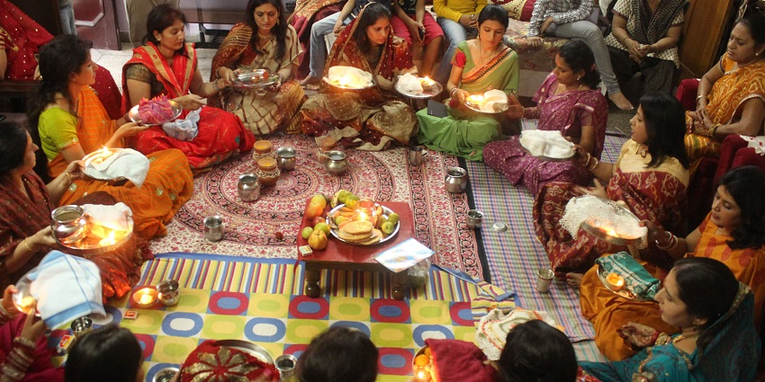 Karva Chauth is a festival celebrated among the Punjabis of North India.