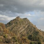 A panoramic view of Kasauli, showcasing trekking in Kasauli and green hills.