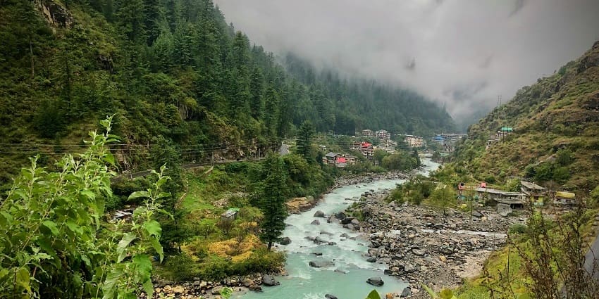 Scenic view of Kasauli showcasing lush hills - hill stations near Delhi within 300 kms.