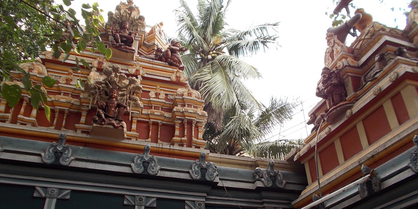 Panoramic view of the beautiful Kashi Visweswara Swamy Temple in ongole