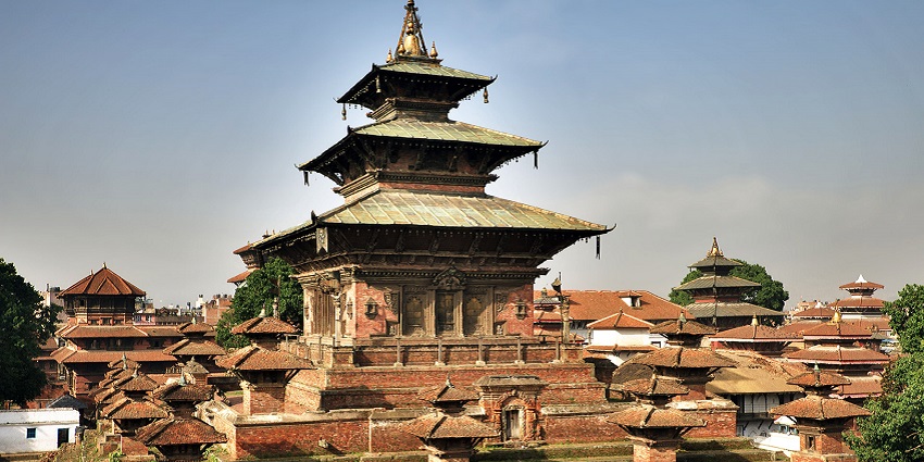 A gorgeous view of the Kathmandu Durbar Square, a major tourist attraction