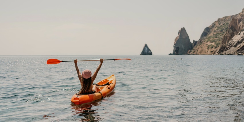 Kayaking is another water activity for those wishing to stay at the surface of the water.