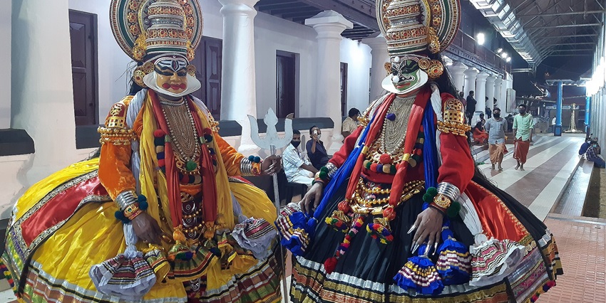 Kathakali Centre showcases traditional dance and drama, highlighting rich cultural heritage