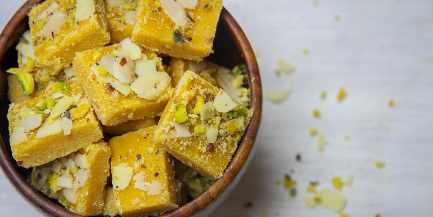 Khaja, one of the healthiest snack in Indian cuisine, one of the best foods in Surat.